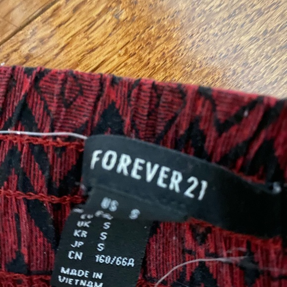 Red Flowy Forever 21 Aztec Pattern Shorts - Picture 6 of 6